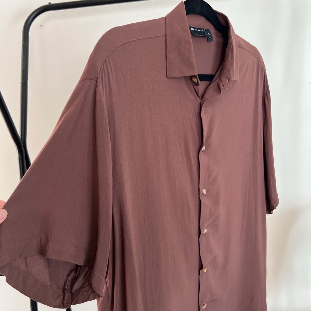 Brown ASOS button down - Picture 5 of 5